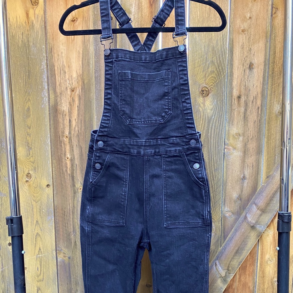 Brandy Melville Black Denim Overalls